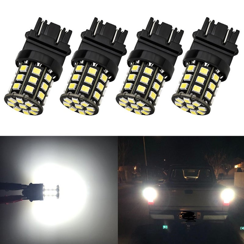 Antline 3157 3156 3057 4157 3056 3157LL LED Bulbs White, 12-24V Super Bright 1000 Lumens Replacement for Backup Reverse Lights, Tail Brake Lights, Turn Signal Lights (Pack of 4) - Image 1